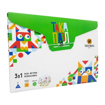 Дитячий пазл 3 в 1 "Курочка" Така Мака 960209, 20 елементів