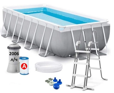 Каркасный бассейн Prism Frame Pool Intex 26790 (400 x 200 x 122см)