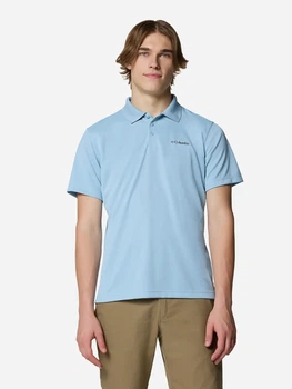 Поло длинное мужское Columbia Utilizer™ 1772051-431 S Голубое (0195982389769_2999003167941)