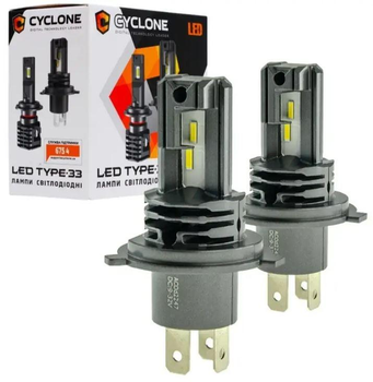 LED лампа H4 5000K Cyclone Type 33