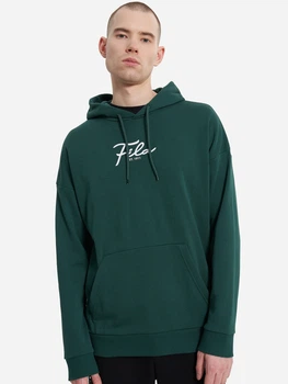 Худі чоловіче FILA 133214-74 44-46 Темно-зелене (0990056802911_2999002817922)