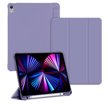 Чехол-книжка CDK для Apple iPad 11" A16 2025 | Экокожа силикон Corner Smart Case Стилус (015522) (lavender grey)