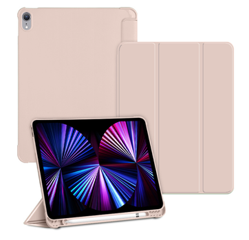 Чехол-книжка CDK для Apple iPad 11" A16 2025 | Экокожа силикон Corner Smart Case Стилус (015522) (pink sand)