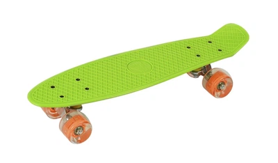 Дитячий Скейт Пенні Борд з колесами що світяться 6 см Best Board Салатовий