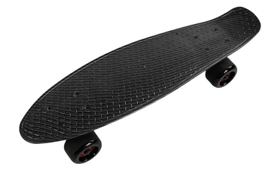 Детский Скейт Пенни Борд со светящимися колесами 6 см Best Board Черный