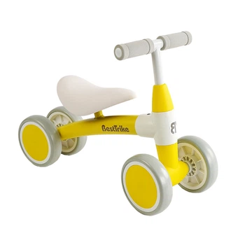 Беговел велобег для детей от 1,5 - 3 лет колеса EVA Best Trike Желтый