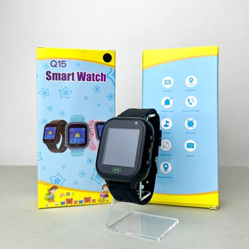 Детские смарт-часы Baby Watch Smart Q15 Black с GPS, камерой и SOS