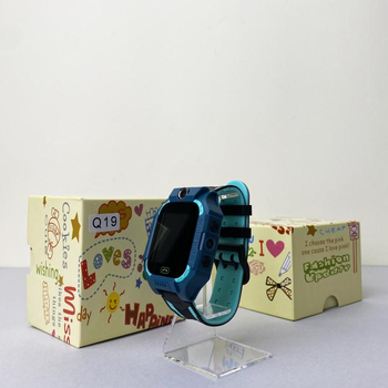 Умные детские часы Baby Watch Smart Q19 Blue с GPS, SOS и связью