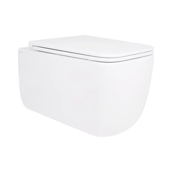 Унитаз подвесной Qtap Gemini безободковый с сиденьем Soft-close QT2533076EUQW