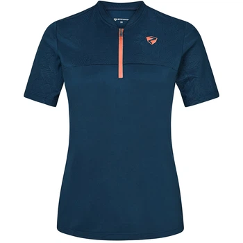 Женская велофутболка Ziener Nelody W hale navy-signal peach 36 239102-365747 S