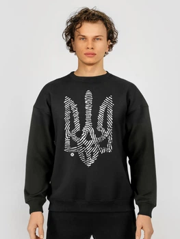 Свитшот мужской Dubhumans Nation Code с гербом тризубом Черный 2XL (NC-SW-B-2XL)