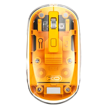 Мышь компьютерная безпроводная аккумуляторная XO M12 |2.4G+BT, 1200DPI| Желтый
