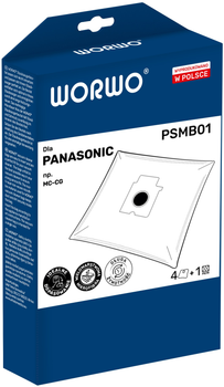 Zestaw worków Worwo do odkurzacza Panasonic C-2E PSMB01 /KPL4 (PSMB01)