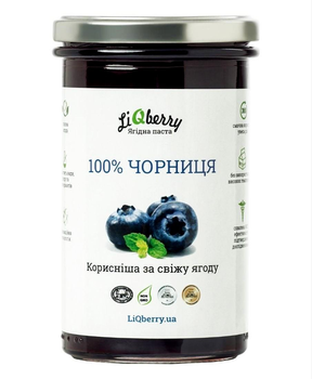 Ягодная паста LiQberry Черника 0.545 л