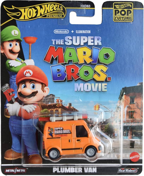 Pojazd Hot Wheels Premium Pop Culture Super Mario Plumber Van 1:64 (194735227815)