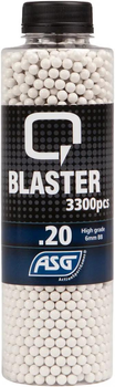 Страйкбольні кульки ASG Q Blaster White 6 мм 0,2 г 3300 шт