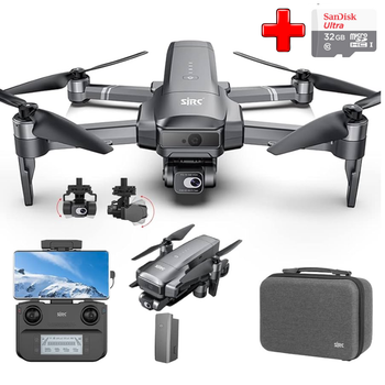 Квадрокоптер SJRC F22 S3 4K Pro Дрон с 4K камерой, 5G WI-FI, GPS, FPV, БК моторы, 3.5 км, до 35 мин. + SD card