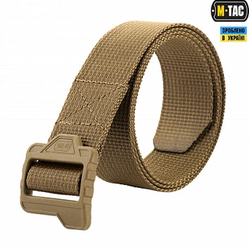 Ремінь M-Tac Lite Tactical Belt Gen.II, Coyote, 3XL. Матеріал Нейлон|Поліамід