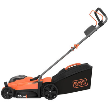 Газонокосилка Black&Decker аккумуляторная 36 В, 2.5 Ач, 32 см, 2 АКБ и ЗУ (BCMW3336L2)