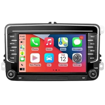 Автомагнітола штатна 7" Android 2Din VW 7037B для Volkswagen, Skoda, Seat (2/32GB, Android Auto, CarPlay)
