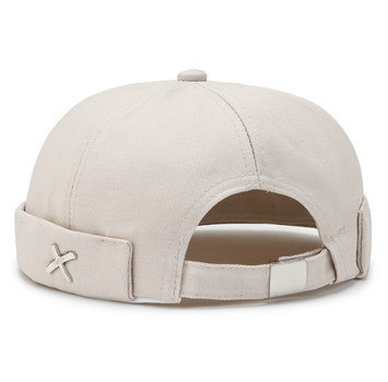 Кепка докер X Docker cap Бежева OneSize унісекс без козирка (ІІ) 33975