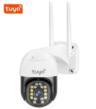 Беспроводная поворотная уличная Wi-Fi камера TUYA C18 IP 360/90 3.0mp с удаленным доступом