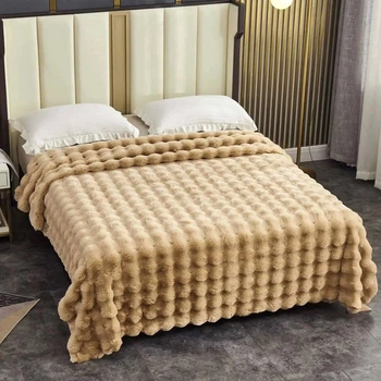 Плед-покрывало Кролик L&M Home Textiles Капучино евро 200х240