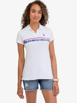 Поло женское U.S. Polo Assn 215689-ZH00A XS Белое (786660337433)