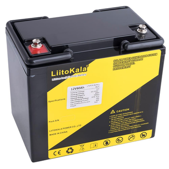 Акумуляторна батарея для ДБЖ Liitokala LiFePo4 LiFePO4 12V-60Ah 12V 60Ah LiFePO4