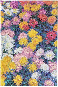 Notatnik Paperblanks Monet’s Chrysanthemums Midi w linie 12 x 18 cm 144 arkuszy (9781439797143)