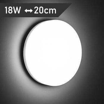 Світильник світлодіодний настінно-стельовий LUMINARIA NLR 18W 220V IP44 5000K