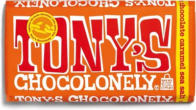 Шоколад Молочный Tony's Chocolonely Caramel Sea Salt Milk с Карамелью и Морской Солью 180g