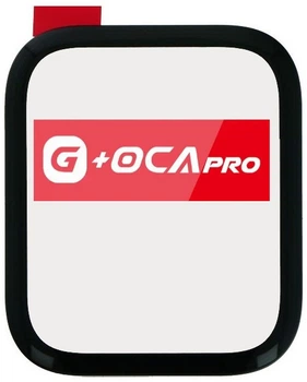 Стекло корпуса Apple Watch 4 40mm /5 40mm /SE 40mm /6 40mm черный с OCA-пленкой Original PRC G+OCA PRo