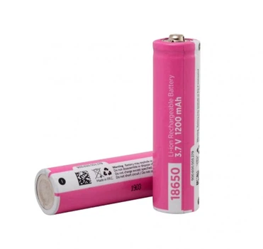 Акумулятор Li-Ion PX 18650, 1200mAh, 3.7V, PINK