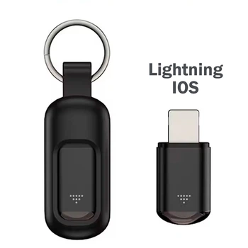 Интеллектуальный ИК-пульт дистанционного управления Мини-адаптер USB Lightning IOS для телефона для управления бытовыми приборами Универсальный Черный