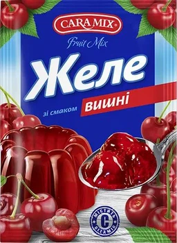 Желе зі смаком та ароматом вишні 80г, ТМ Caramix