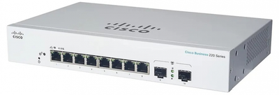 Комутатор Cisco CBS220-8FP-E-2G-EU