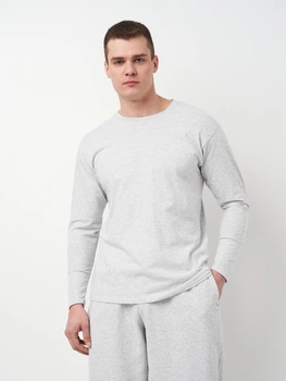 Лонгслив мужской Fruit of the loom 061038094 S Светло-серый меланж (5000000088957)