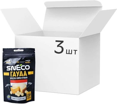Набір сиру сушеного snEco Гауда 14 г х 3 шт (0.042 кг) (4823095055092)