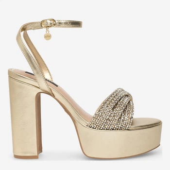 Женские босоножки Nine West WFA2736-1 5905588592556 36 22.9 см Золотистые (5905588592594)