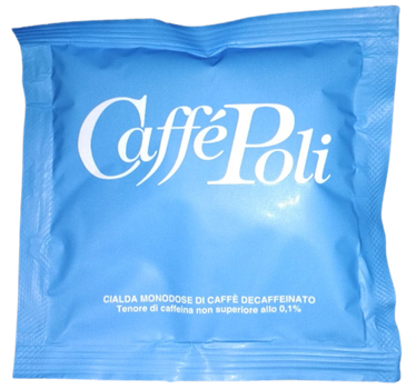 Кава в монодозах чалдах Caffe Poli Decaffeinato 100 шт Без кофеїну ESE 44 мм