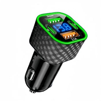 Автомобільна швидка зарядка 380W USB (Super) 3.1+Type-cPD