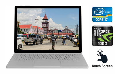 Ноутбук-трансформер Б-класс Microsoft Surface Book 2 / 15" (3240x2160) IPS Touch / Intel Core i7-8650U (4 (8) ядра по 1.9 - 4.2 GHz) / 16 GB DDR3 / 512 GB SSD / nVidia GeForce GTX 1060, 6 GB GDDR5, 192-bit / WebCam / USB Type-C б/у
