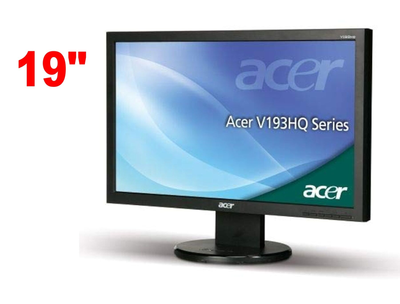 Монитор Б-класс Acer V193HQL / 19" (1366x768) TN / VGA + кабели в комплекте б/у