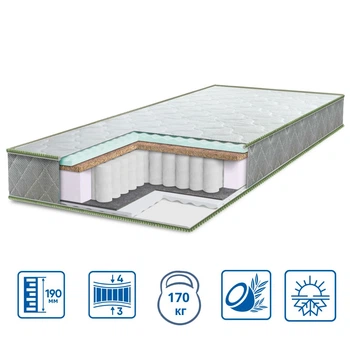 Матрас ортопедический EUROSLEEP PULSON 2в1 80x190 см