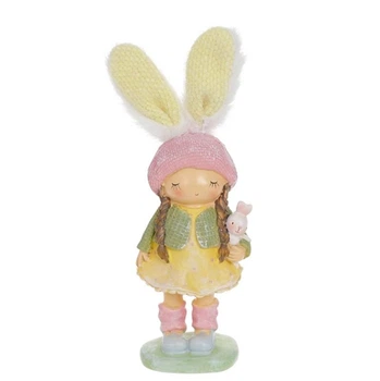 Фигурка декоративная Flora Девочка с зайкой 23 см. 42068