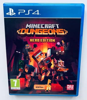 Minecraft Dungeons Hero Edition, русские субтитры - диск для PlayStation 4, Б/У
