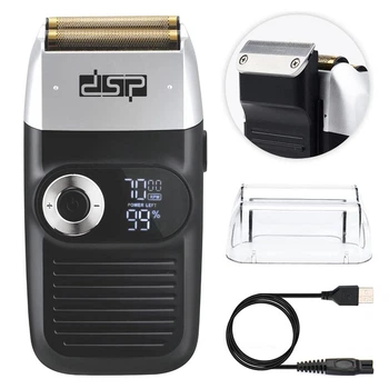 Аккумуляторная электробритва для бритья головы DSP 60088 шейвер для идеальной гладкости с выдвижным триммером