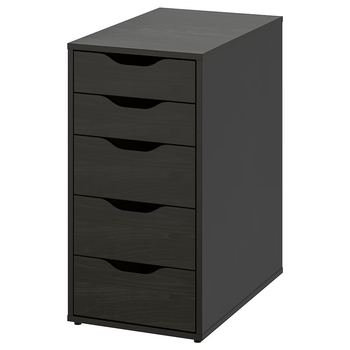 Комод ALEX IKEA 604.735.48 чорний/коричневий
