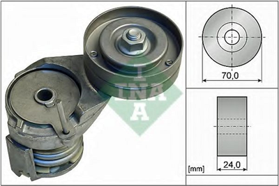 Натягувач ременя генератора Ina Skoda Octavia/VW Golf 1.4/1.6 97-06, 70x24 (534 0138 30)